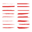 © Edin - Handmade Collection Set Red Underline Vector