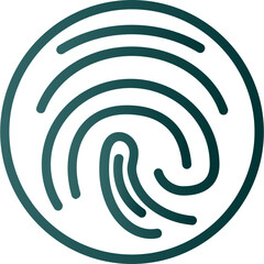 Sticker - Fingerprint Icon