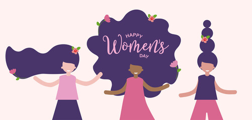 Wall Mural - Womans international day. 8th march. Vector illustration