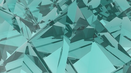 Poster - Background image from crystalline shapes. Screensaver or wallpaper.