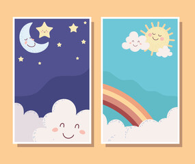 Canvas Print - cute baby banners