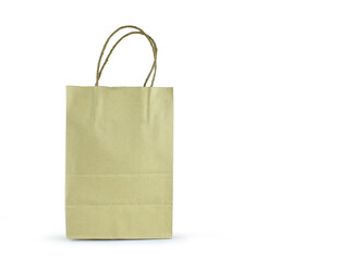  paper bag isolated on white