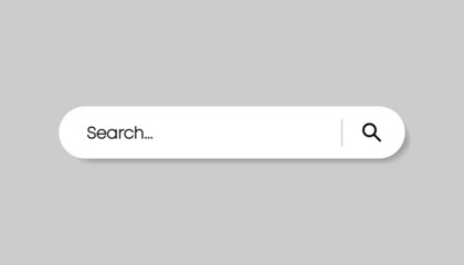 Poster - Search bar on white background. Vector illustration.