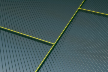 Poster - Abstract blue lines texture backdrop. Roofing and web design concept. 3D Rendering.