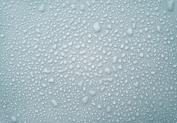 Droplets water background. Rain wallpaper with liquid drop