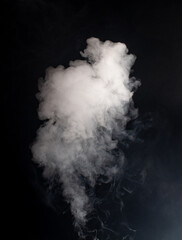 Wall Mural - Abstract smoke on a dark background