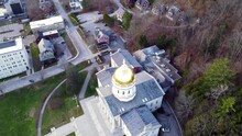 Montpelier, Vermont State Capitol, Aerial Flying, Amazing Landscape, Downtown