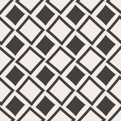 Aufkleber - Large white diamonds and small black ones. Vector shapes on a seamless pattern.