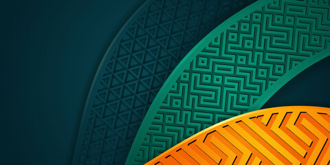 Poster - Modern abstract presentation background with Luxury background