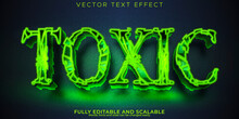 Toxic Text Effect, Editable Monster And Scary Text Style