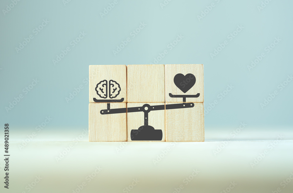 Photo Stock Balancing hard and soft skills concept. Training of skills ...