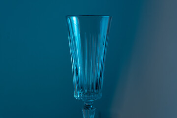 Sticker - glass of water on blue