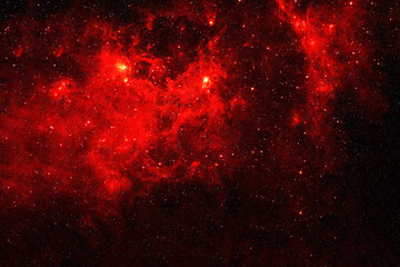 Wall Mural - Red galaxy in deep space. Elements of this image were furnished by NASA.