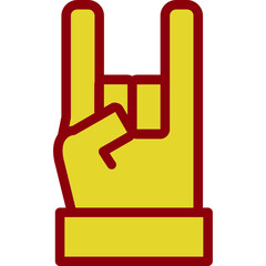 Sticker - Hand Rock Icon