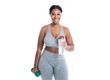 © Louis-Paul Photo - Young black girl isolated on white background wearing like gym