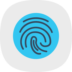 Sticker - Fingerprint Icon