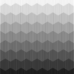 Poster - geometric seamless border. gradient pattern. halftone linear texture. abstract line gradation for de