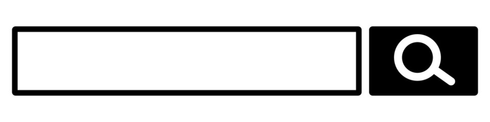 Aufkleber - Editable search box. Search bar and search button. Vectors.