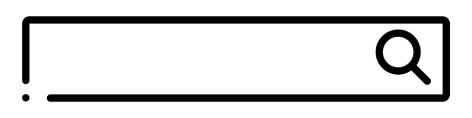 Aufkleber - Modern search box and magnifying glass. Search box. Vectors.