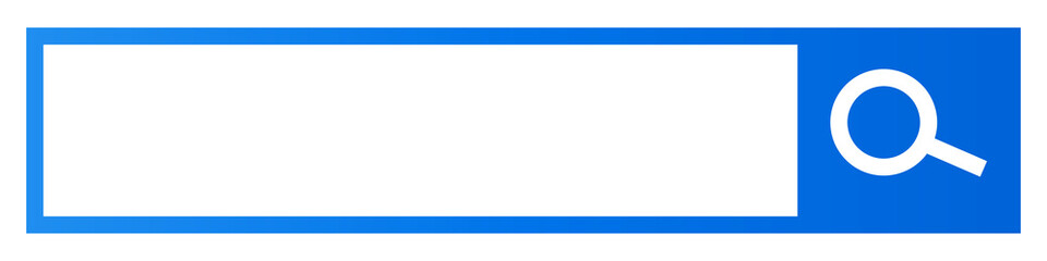 Aufkleber - Search bar with magnifying glass. Internet  Search. Vector.