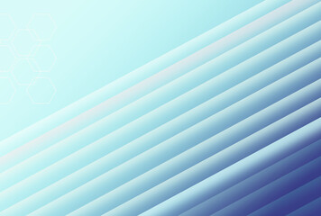 Poster - Light blue abstract background with blurred lines, pastel