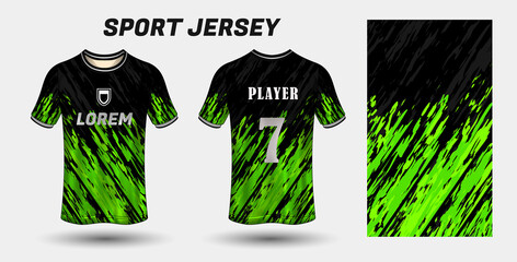 Sport jersey design fabric textile template