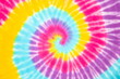 tie dye rainbow spiral background
