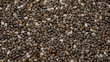 Super food chia seeds close up. Healthy food concept