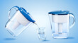 3d water filter pitcher collection