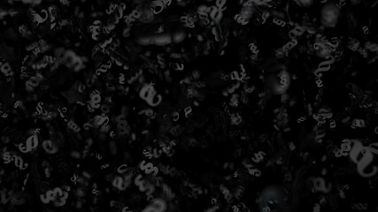 Wall Mural - Black Paragraphs Background