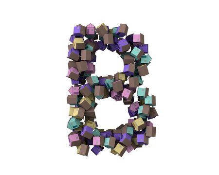 House Themed Font Letter B
