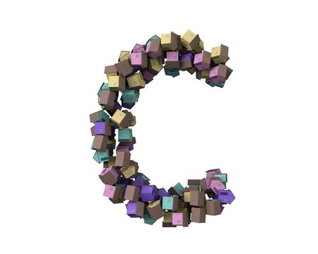 House Themed Font Letter C