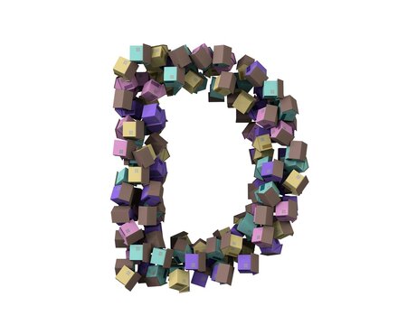 House Themed Font Letter D