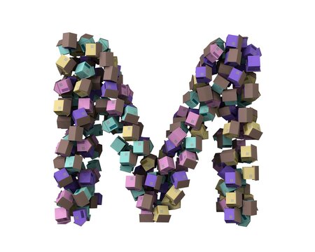 House Themed Font Letter M