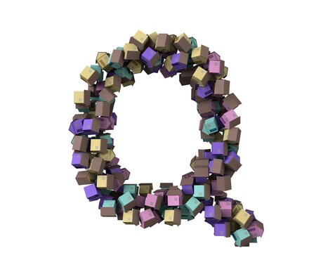 House Themed Font Letter Q