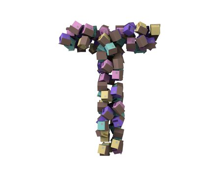 House Themed Font Letter T
