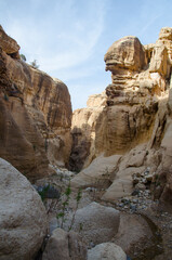 Sticker - Mesmerizing view of the Wadi Ghuweir in Dana Biosphere Reserve, Jordan