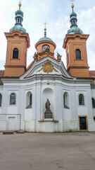 Sticker - Vertical shot of the Church of Saint Lawrence in Prague