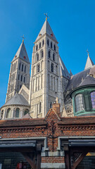 Wall Mural - Vertical shot of the dome and towers of the catholic cathedral