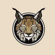 lynx head mascot vector illustration