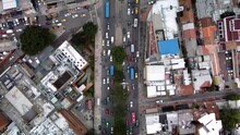 Aerial View Of A Traffic Day In Bogotá, Colombia, South America