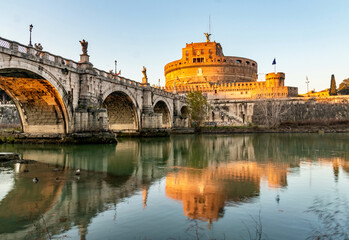 Sticker - panorama eternal city of Rome in Italy