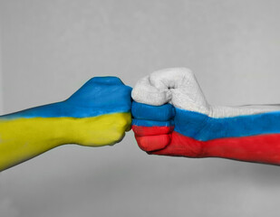 Concept of strained relations and war  between  with Ukraine and Russia.
