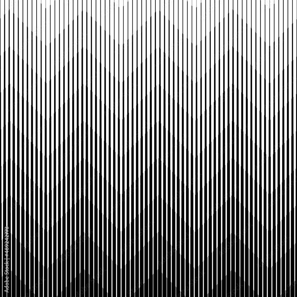 Geometric seamless border. Gradient pattern. Halftone linear texture ...