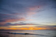 Morning orange sunrise on the Sea of Cortez