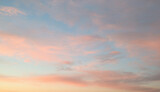 Fototapeta Sypialnia - Abstract Pink Clouds with Vanilla Sky