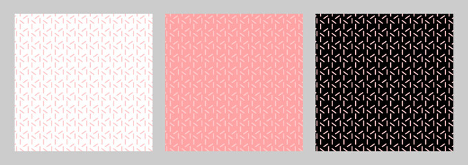 Poster - Background pattern seamless geometric line abstract  sweet pink luxury color vector. Summer background design set.