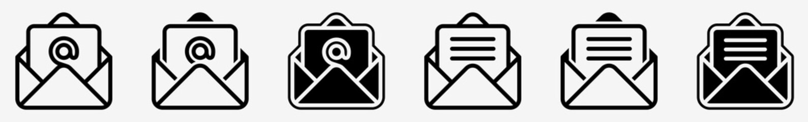 Wall Mural - email icon e-mail set | emails icon envelope vector illustration logo | marketing email-icon isolate