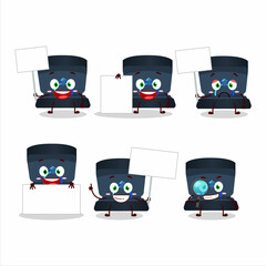 Sticker - Navy ring box cartoon character bring information board