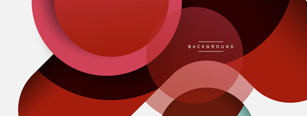 Circle and round shapes abstract background. Vector illustration for wallpaper banner background or landing page